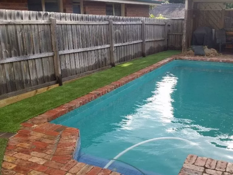 poolside timber structures